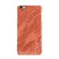 Faux Marble Red Orange iPhone 6 Plus 3D Snap Case on Gold Phone