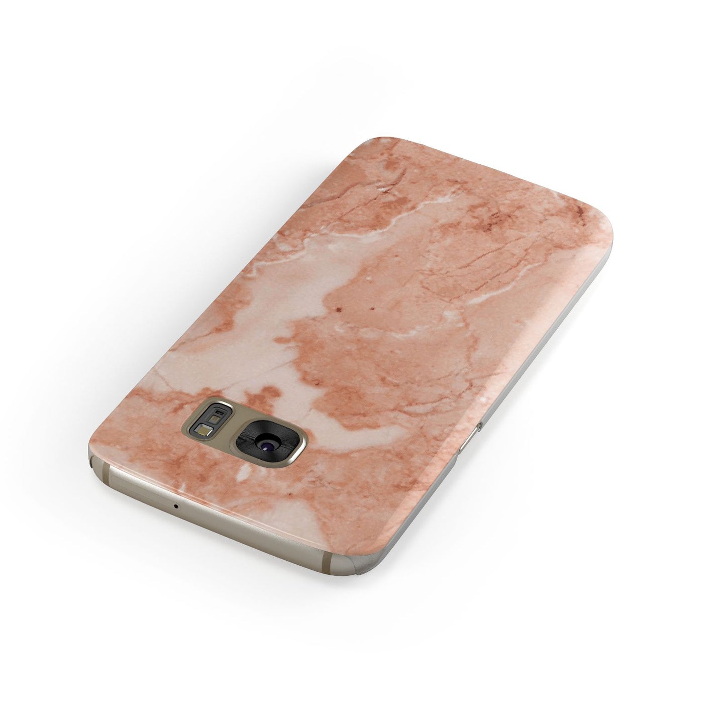 Faux Marble Red Samsung Galaxy Case Front Close Up