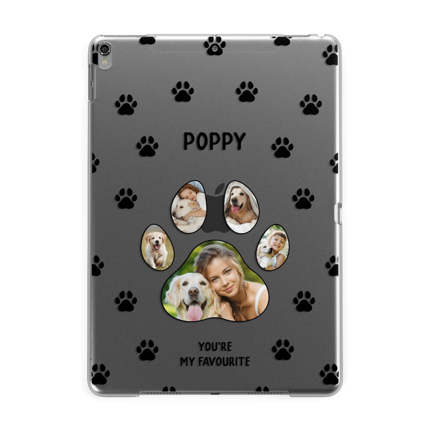 Favourite Dog Photos Personalised Apple iPad Grey Case