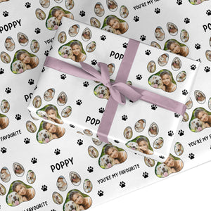 Favourite Dog Photos Personalised Wrapping Paper