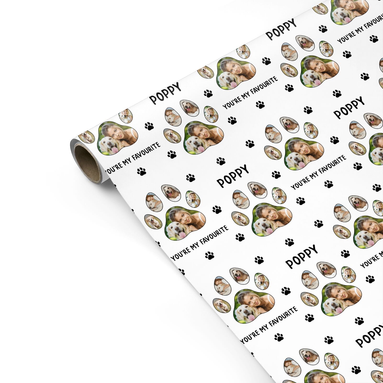 Favourite Dog Photos Personalised Personalised Gift Wrap