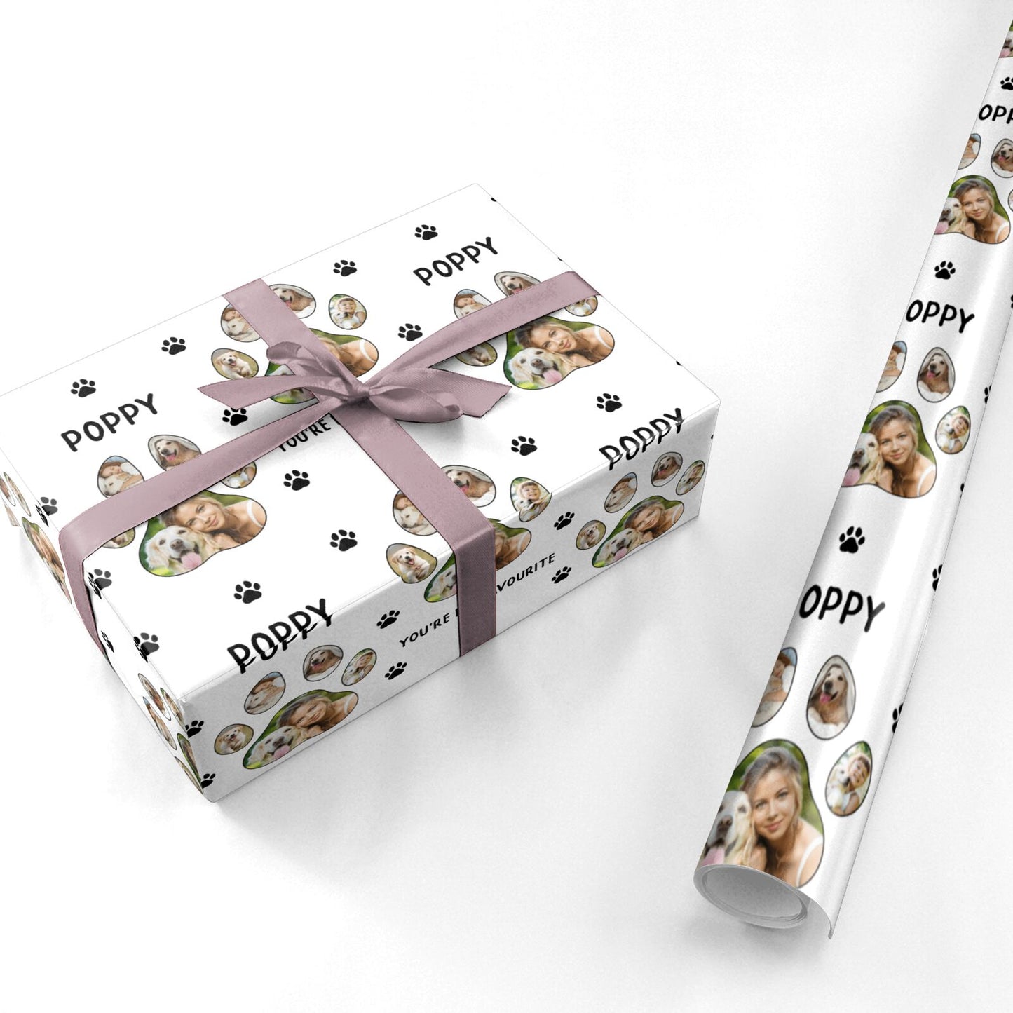Favourite Dog Photos Personalised Personalised Wrapping Paper