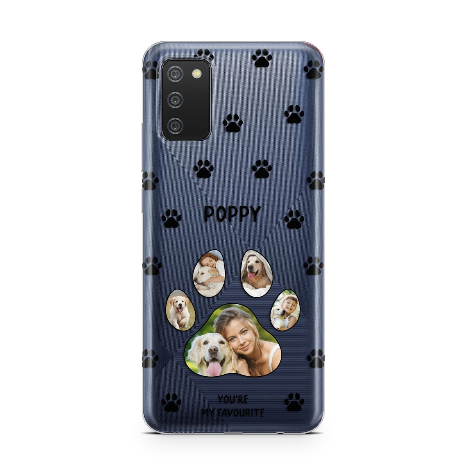 Favourite Dog Photos Personalised Samsung A02s Case