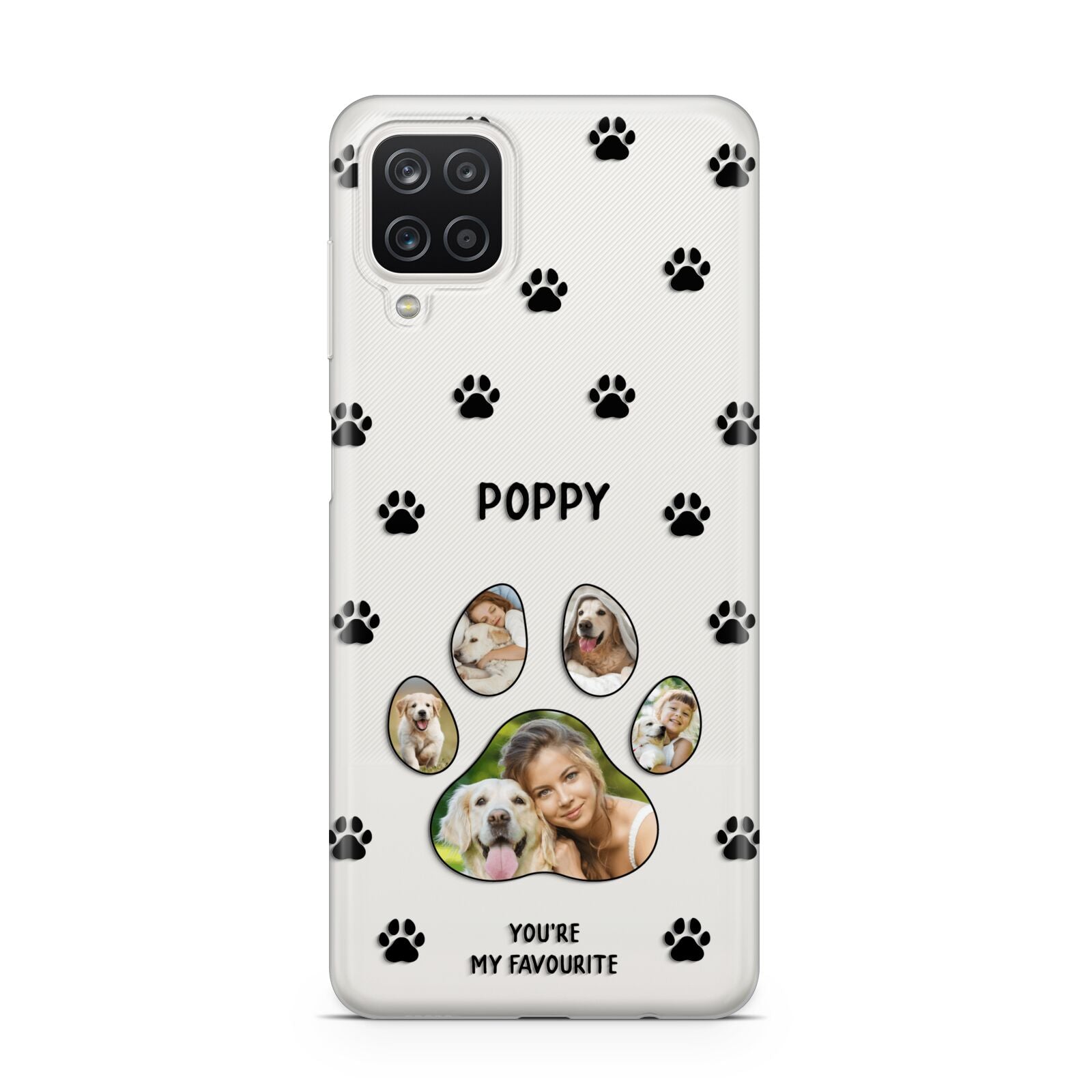 Favourite Dog Photos Personalised Samsung A12 Case