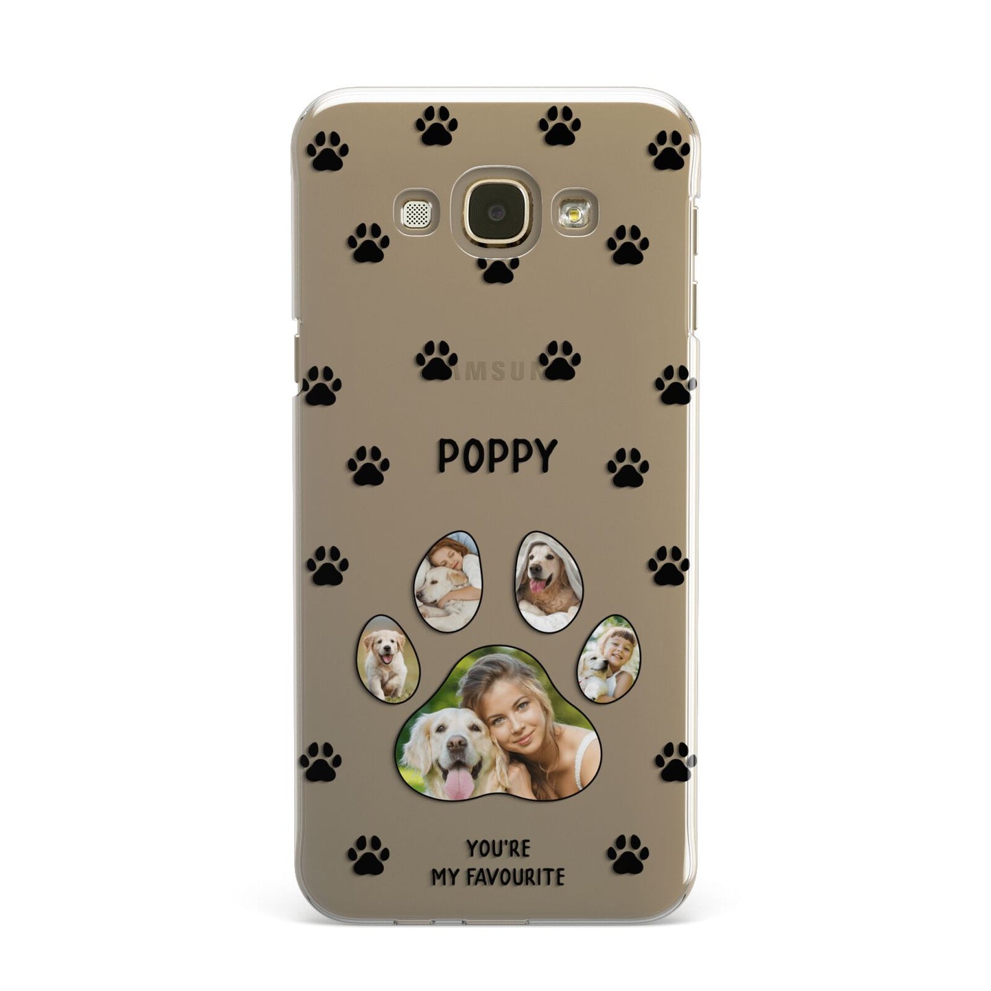 Favourite Dog Photos Personalised Samsung Galaxy A8 Case