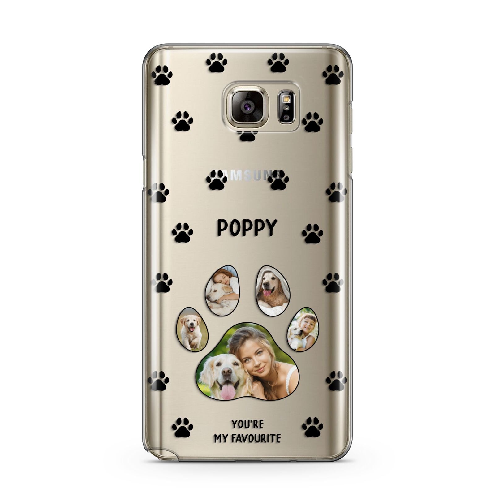 Favourite Dog Photos Personalised Samsung Galaxy Note 5 Case