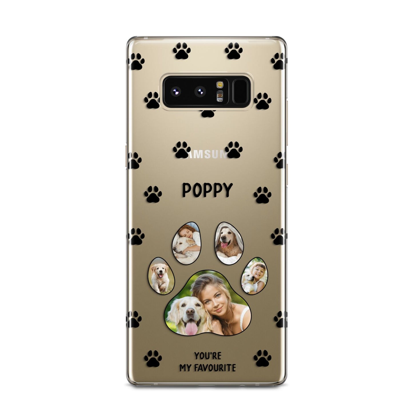 Favourite Dog Photos Personalised Samsung Galaxy Note 8 Case