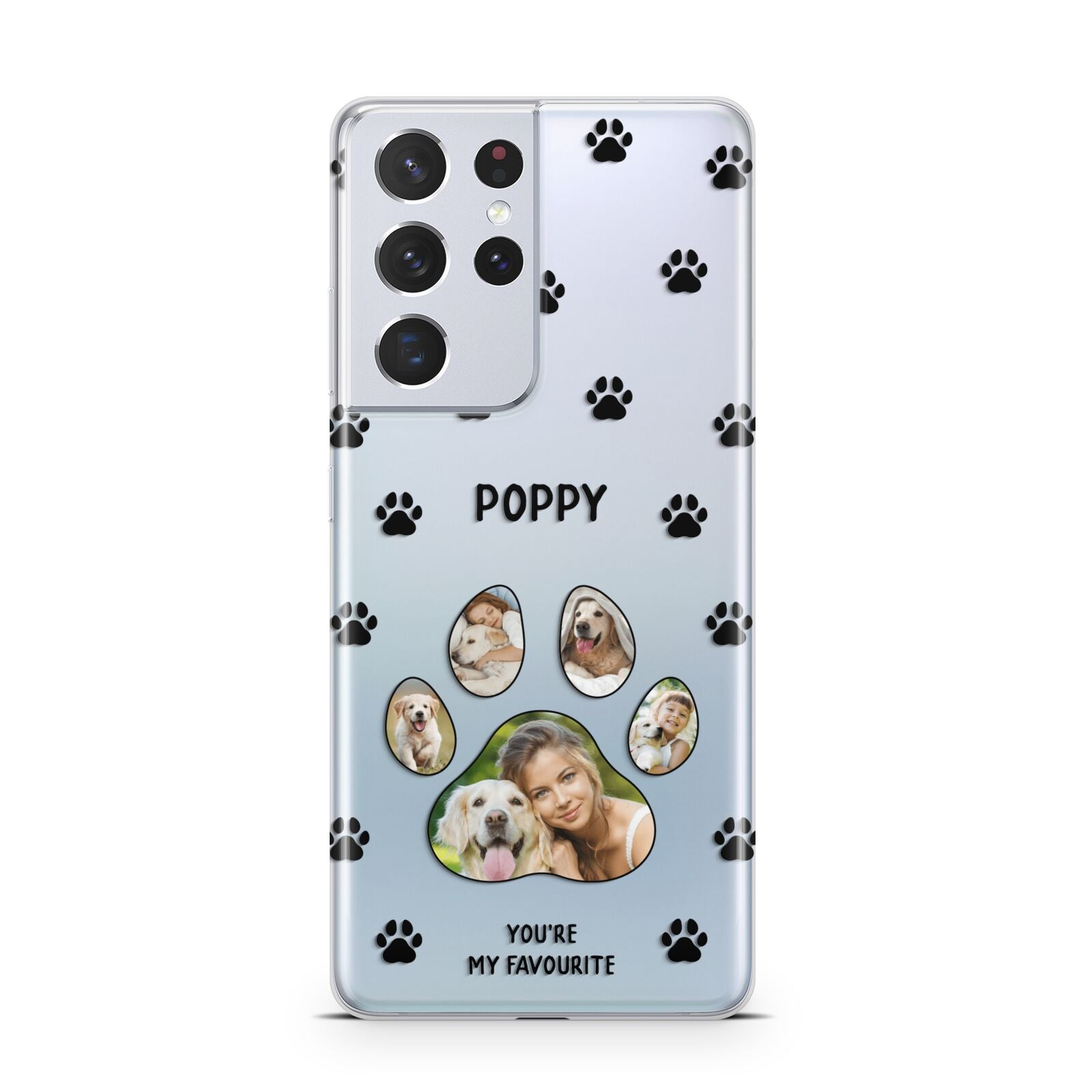 Favourite Dog Photos Personalised Samsung S21 Ultra Case