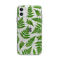 Fern Leaf Apple iPhone 11 in White with Bumper Case