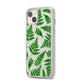 Fern Leaf iPhone 14 Plus Clear Tough Case Starlight Angled Image