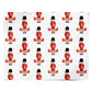 Festive British Guards with Name Personalised Wrapping Paper Alternative