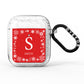 Festive Monogram Personalised AirPods Glitter Case