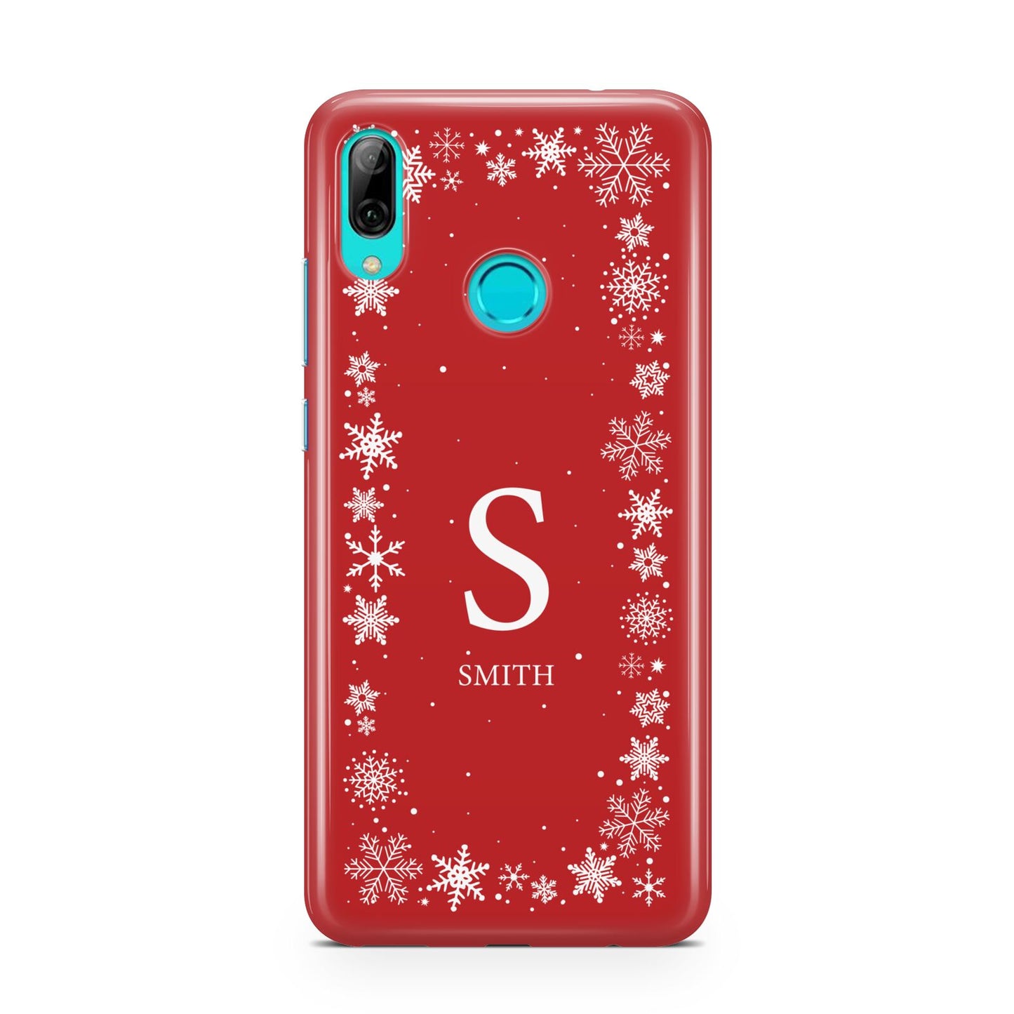 Festive Monogram Personalised Huawei P Smart 2019 Case