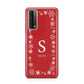 Festive Monogram Personalised Huawei P Smart 2021