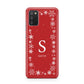 Festive Monogram Personalised Samsung A02s Case