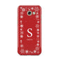 Festive Monogram Personalised Samsung Galaxy A5 2017 Case on gold phone