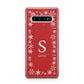 Festive Monogram Personalised Samsung Galaxy S10 Plus Case