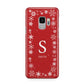 Festive Monogram Personalised Samsung Galaxy S9 Case