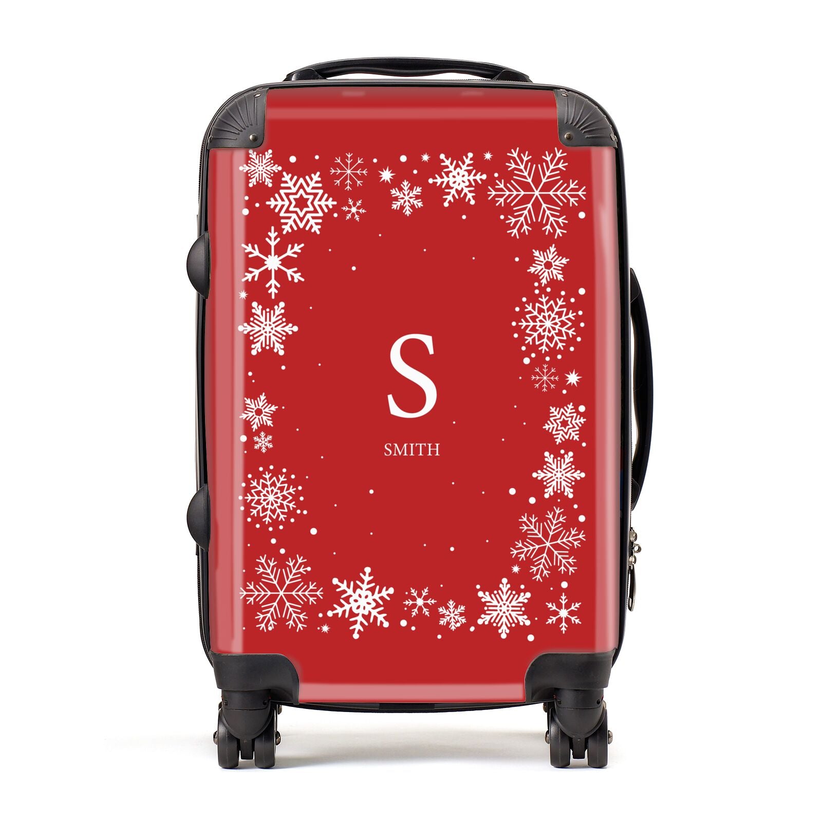Festive Monogram Personalised Suitcase