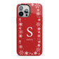 Festive Monogram Personalised iPhone 13 Pro Max Full Wrap 3D Tough Case