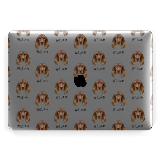 Field Spaniel Icon with Name Apple MacBook Case