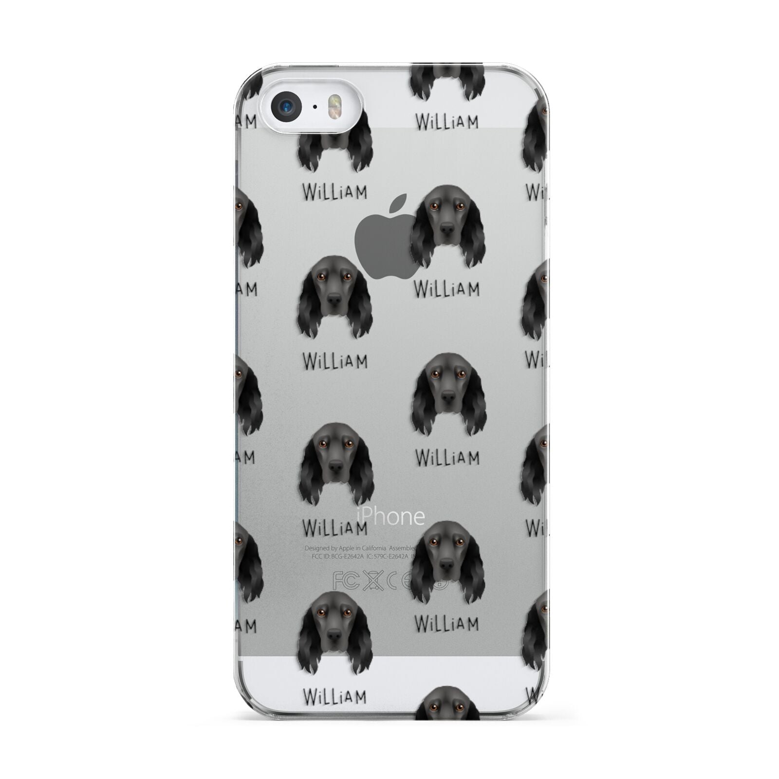 Field Spaniel Icon with Name Apple iPhone 5 Case