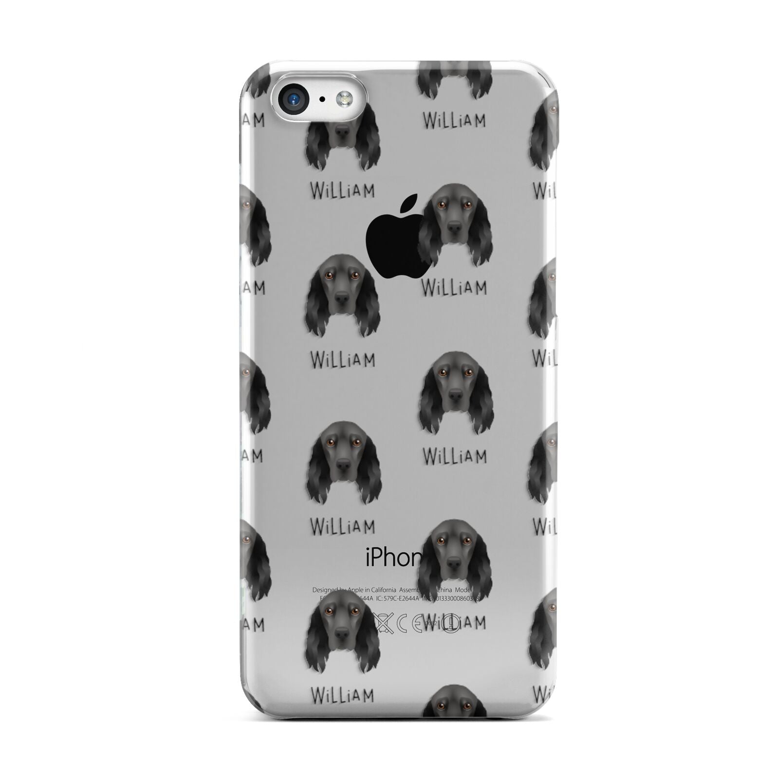 Field Spaniel Icon with Name Apple iPhone 5c Case