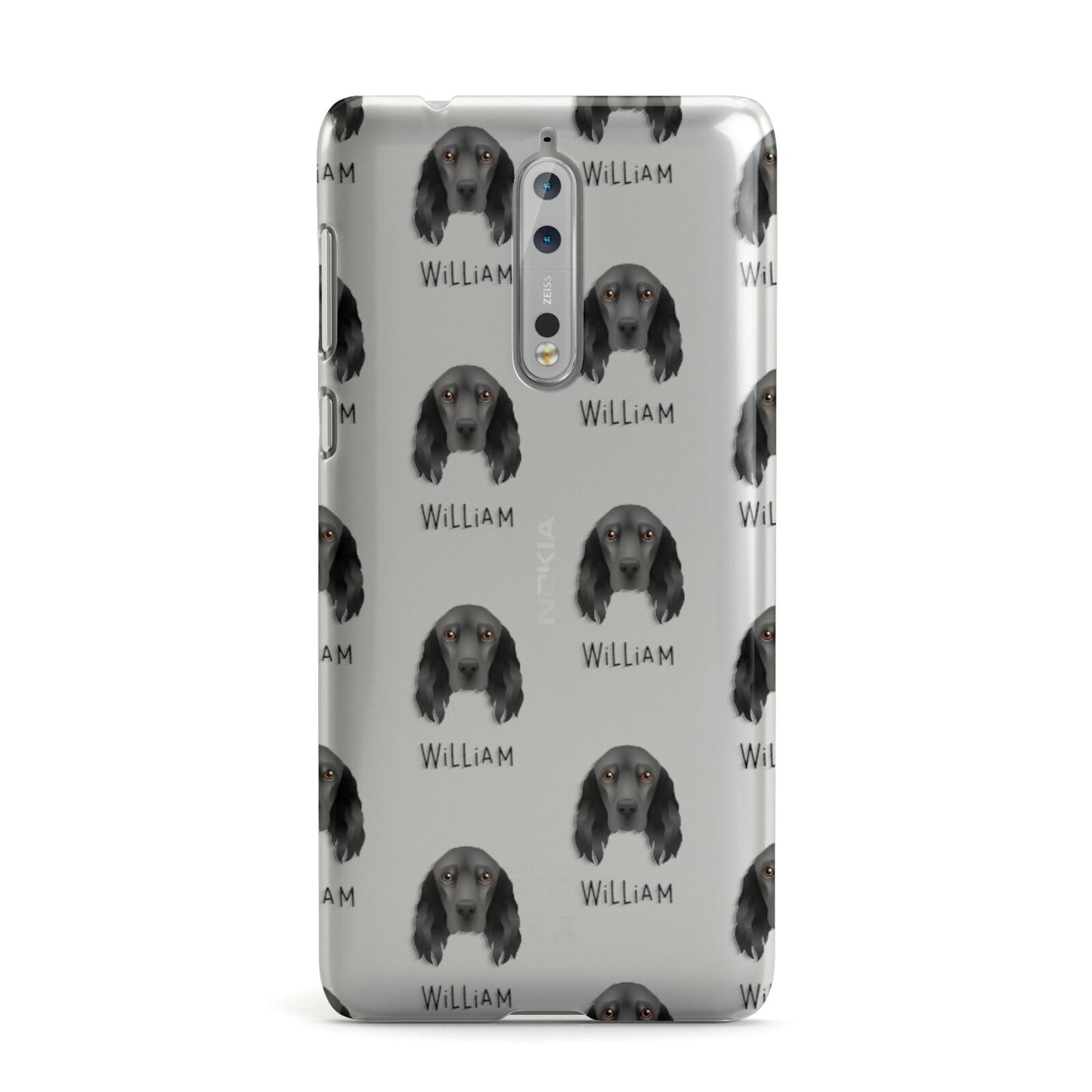 Field Spaniel Icon with Name Nokia Case