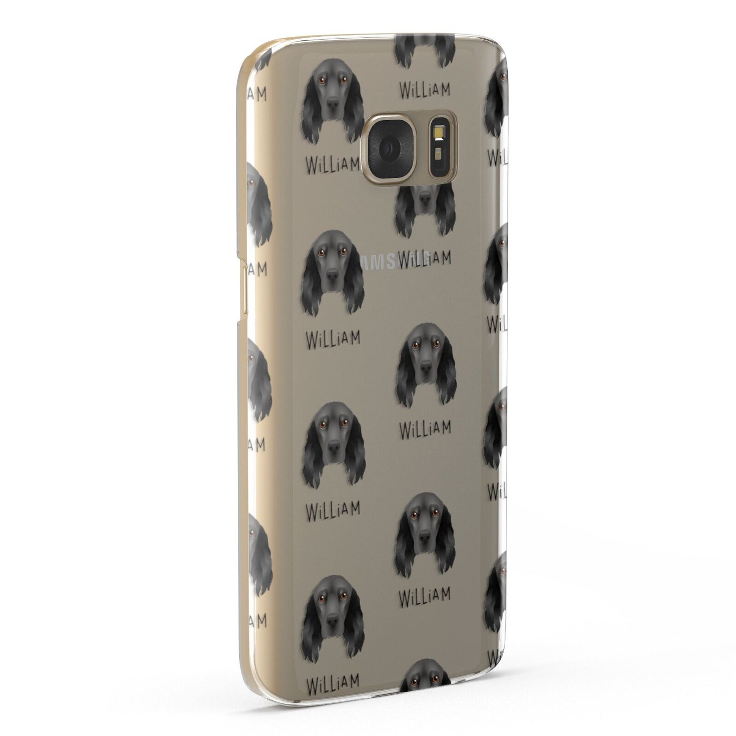 Field Spaniel Icon with Name Samsung Galaxy Case Fourty Five Degrees
