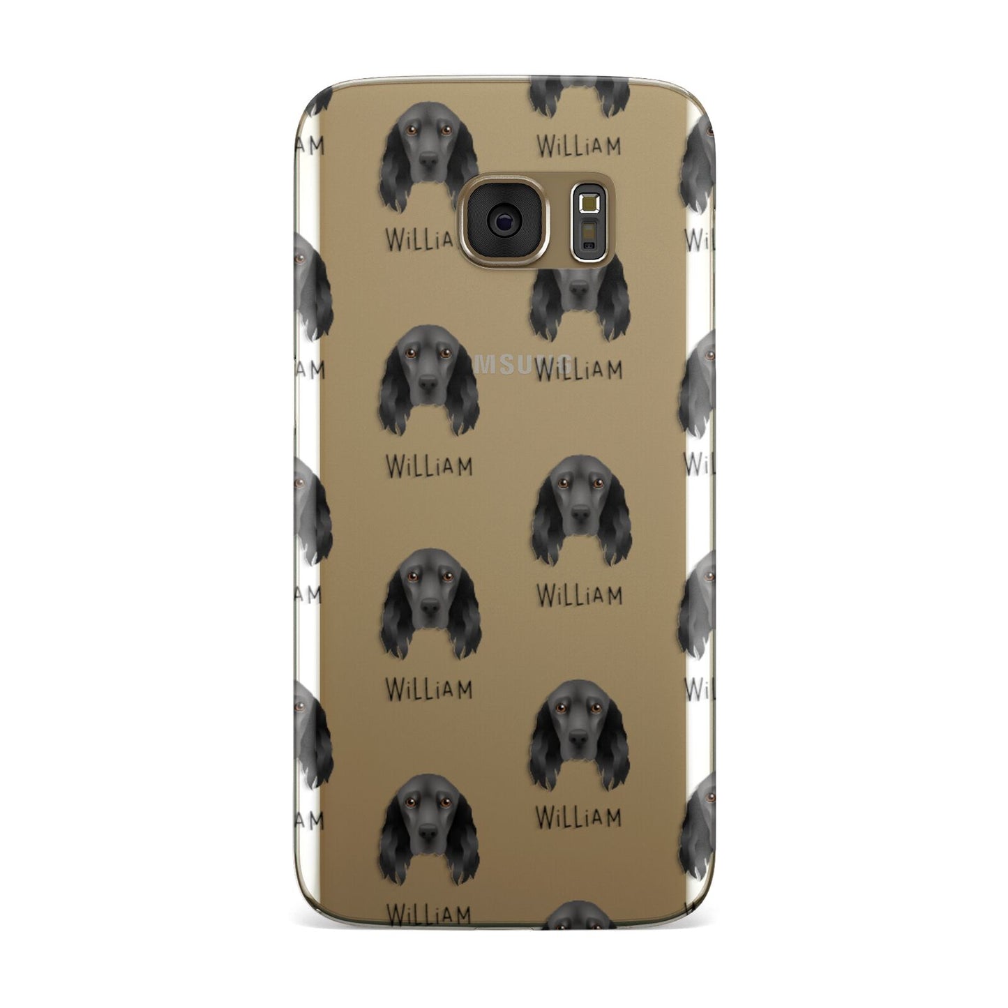 Field Spaniel Icon with Name Samsung Galaxy Case