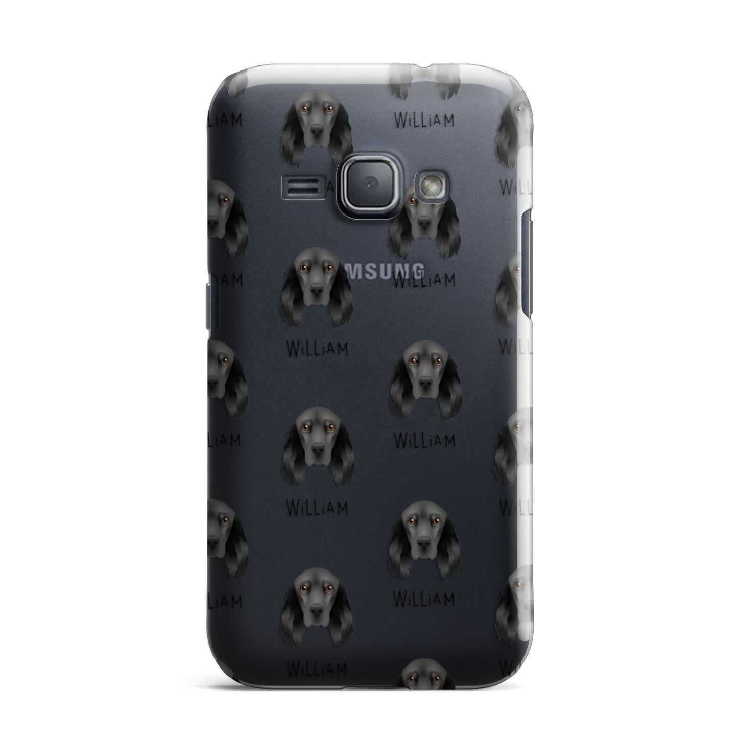 Field Spaniel Icon with Name Samsung Galaxy J1 2016 Case