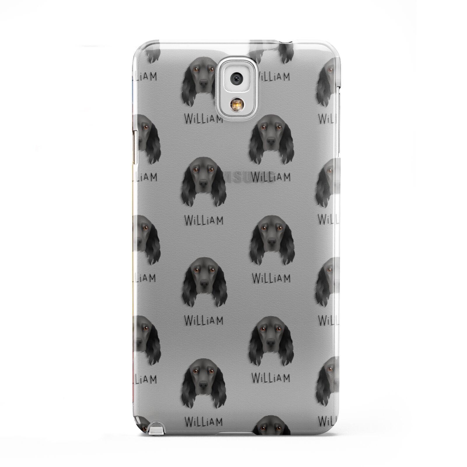 Field Spaniel Icon with Name Samsung Galaxy Note 3 Case