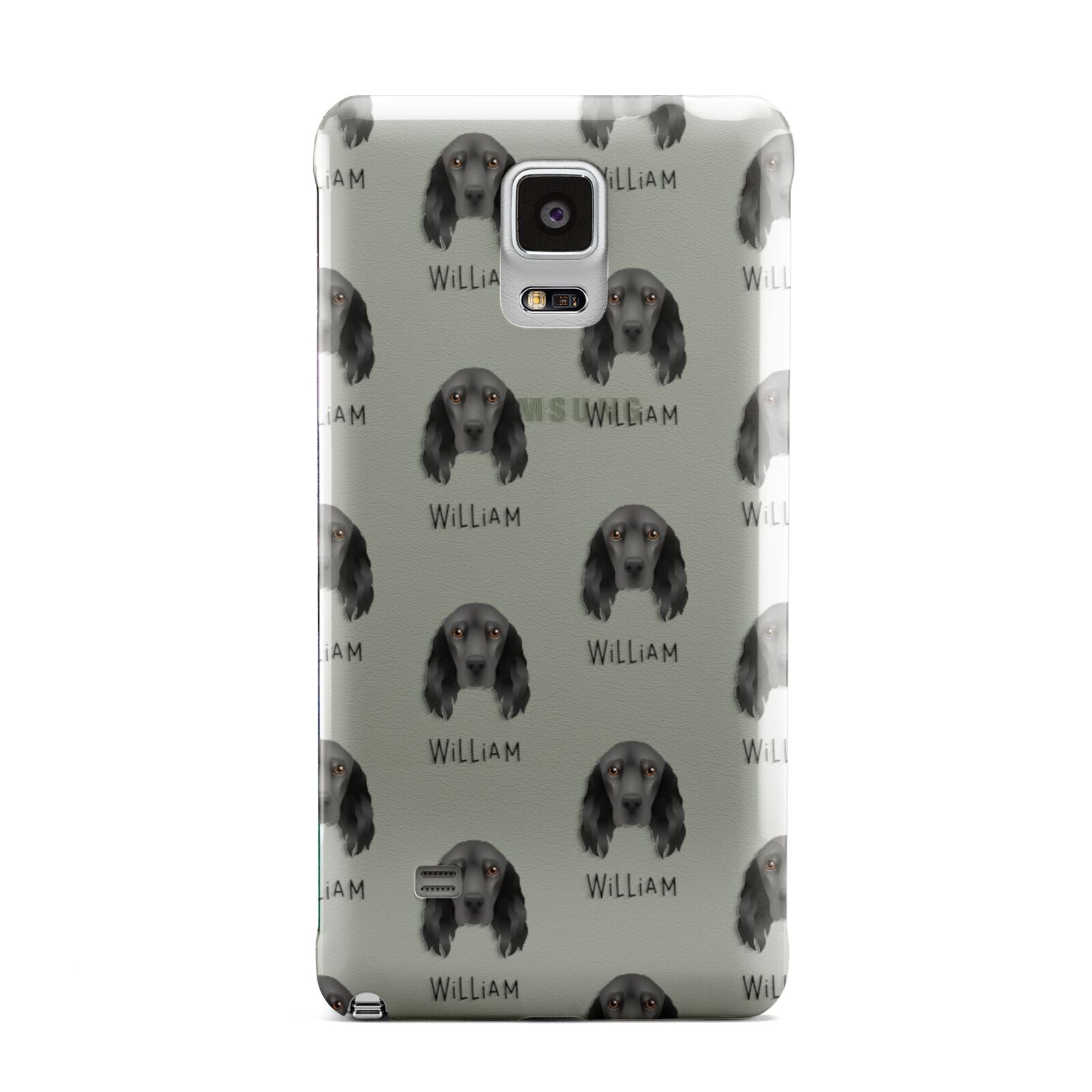 Field Spaniel Icon with Name Samsung Galaxy Note 4 Case