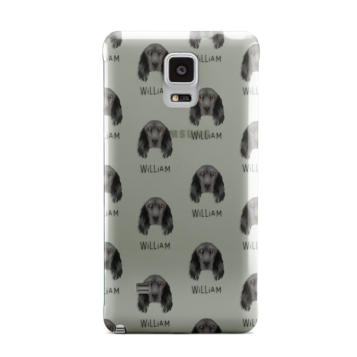 Field Spaniel Icon with Name Samsung Galaxy Note 4 Case