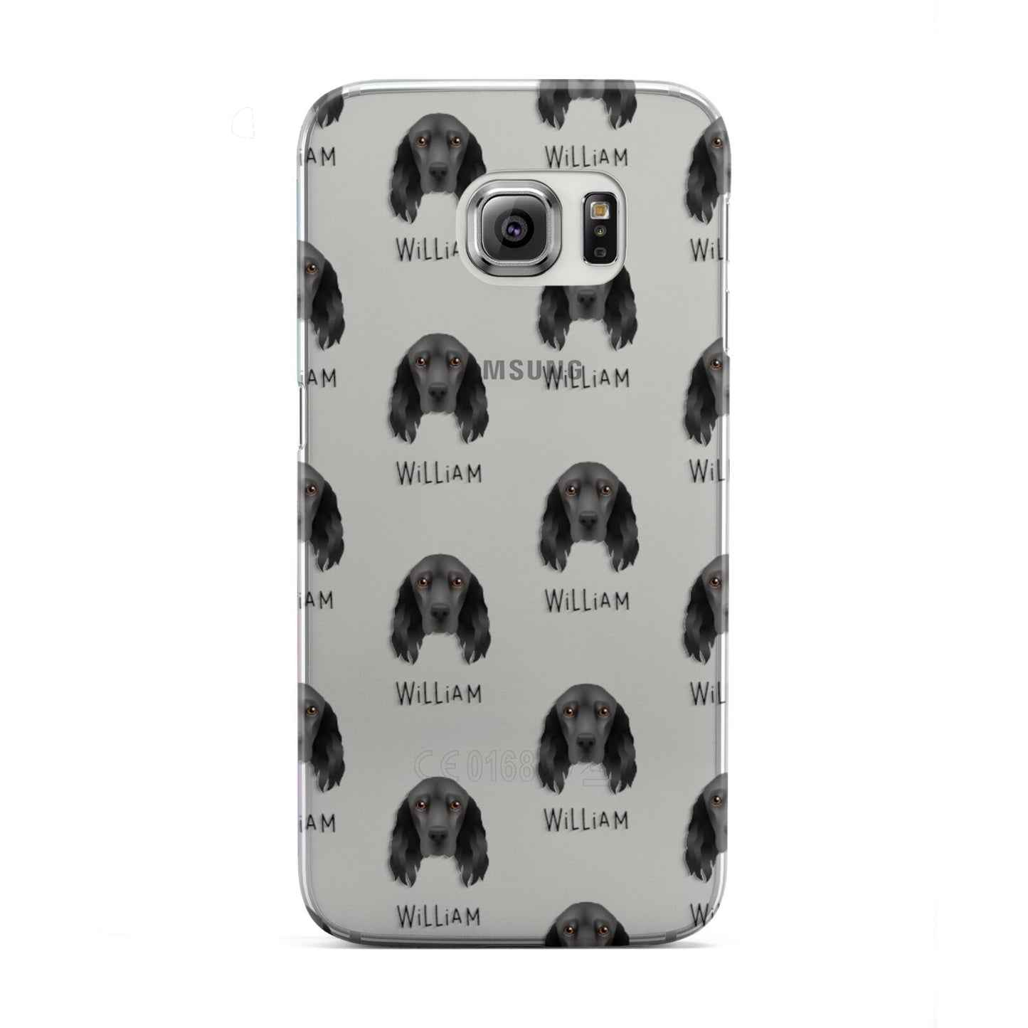 Field Spaniel Icon with Name Samsung Galaxy S6 Edge Case
