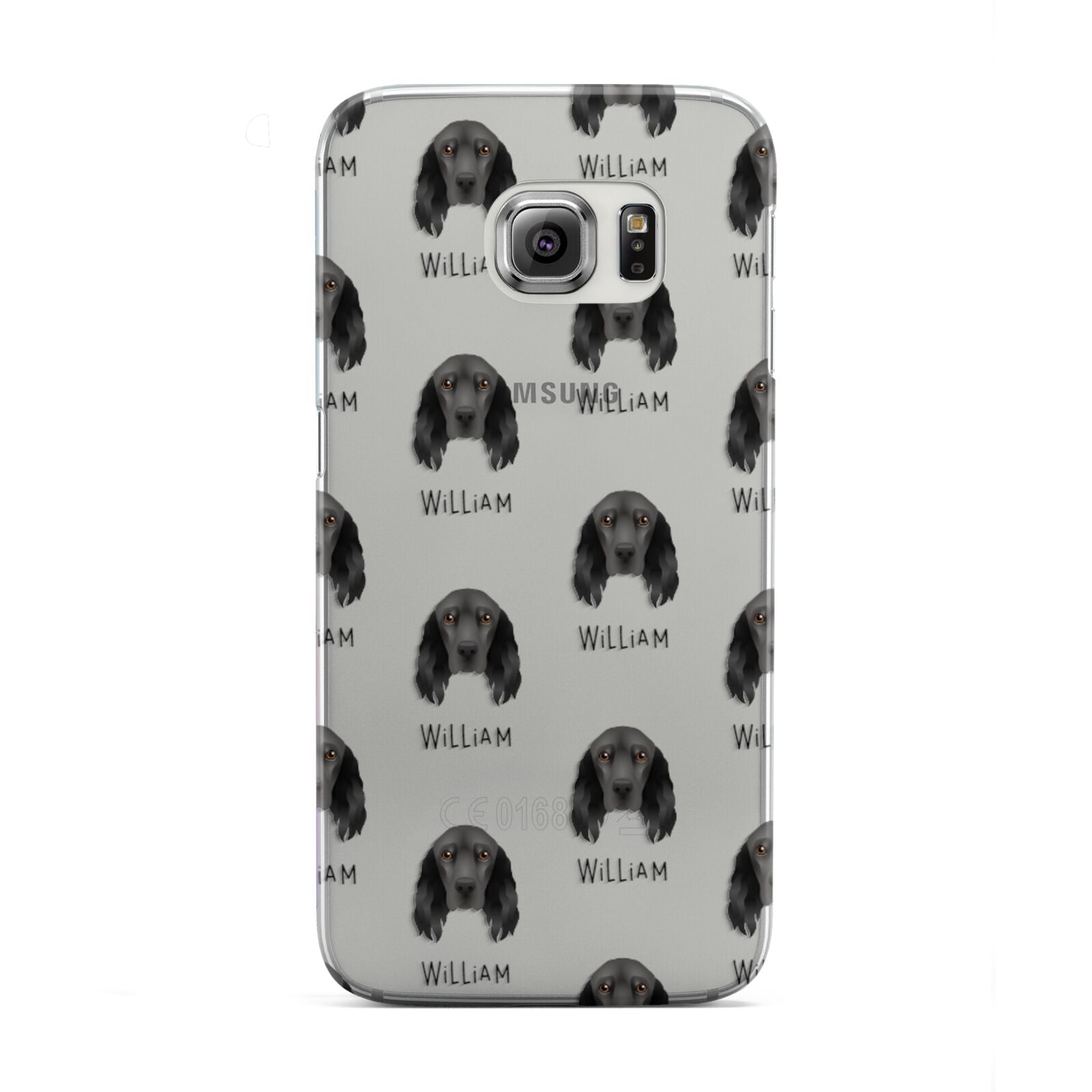 Field Spaniel Icon with Name Samsung Galaxy S6 Edge Case