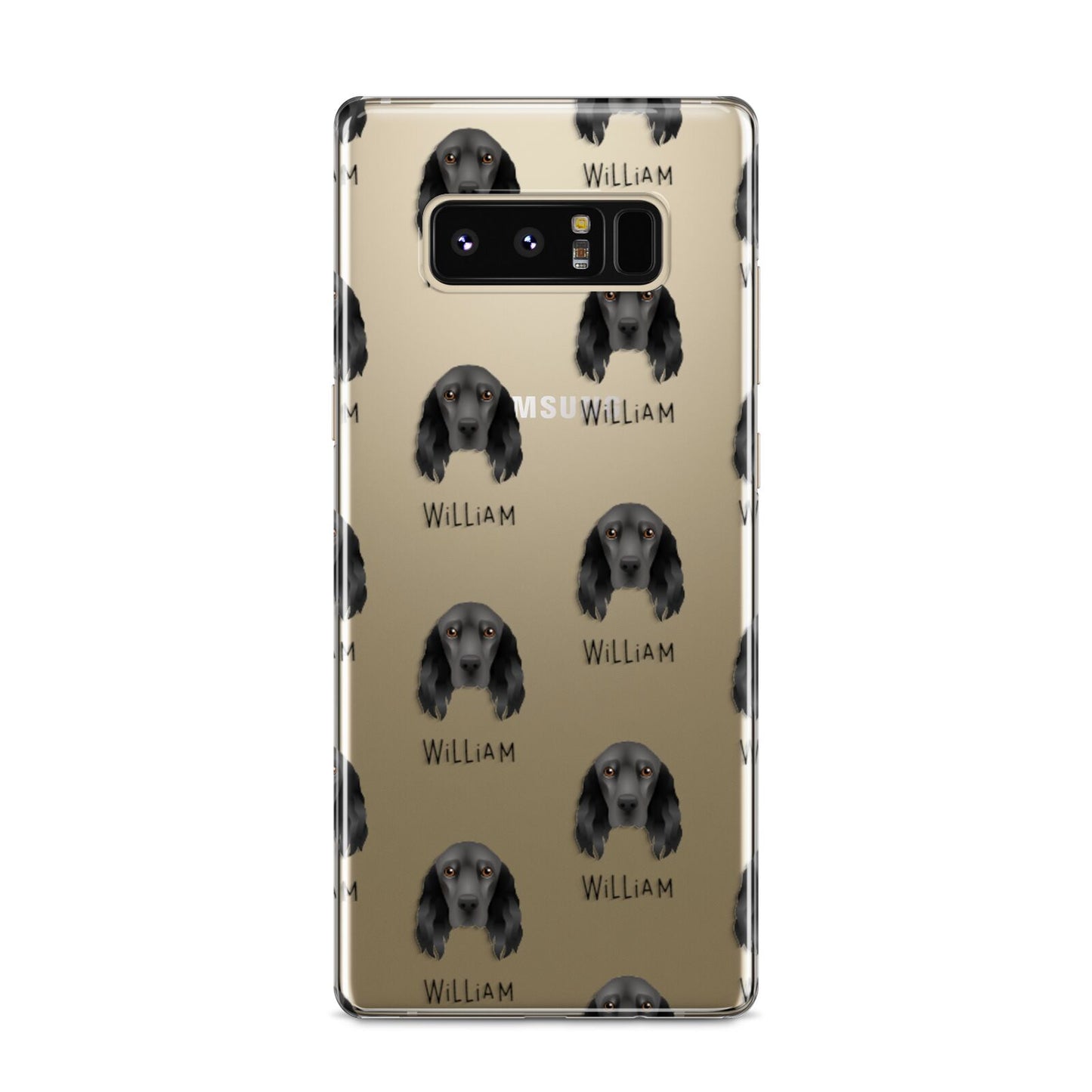 Field Spaniel Icon with Name Samsung Galaxy S8 Case