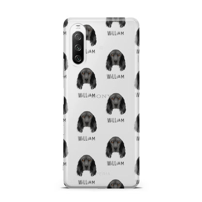 Field Spaniel Icon with Name Sony Xperia 10 III Case