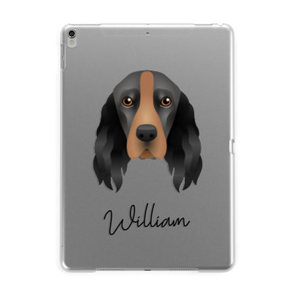 Field Spaniel Personalised Apple iPad Silver Case