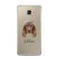 Field Spaniel Personalised Samsung Galaxy A5 2016 Case on gold phone