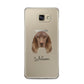 Field Spaniel Personalised Samsung Galaxy A5 2016 Case on gold phone