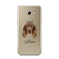 Field Spaniel Personalised Samsung Galaxy A5 2017 Case on gold phone