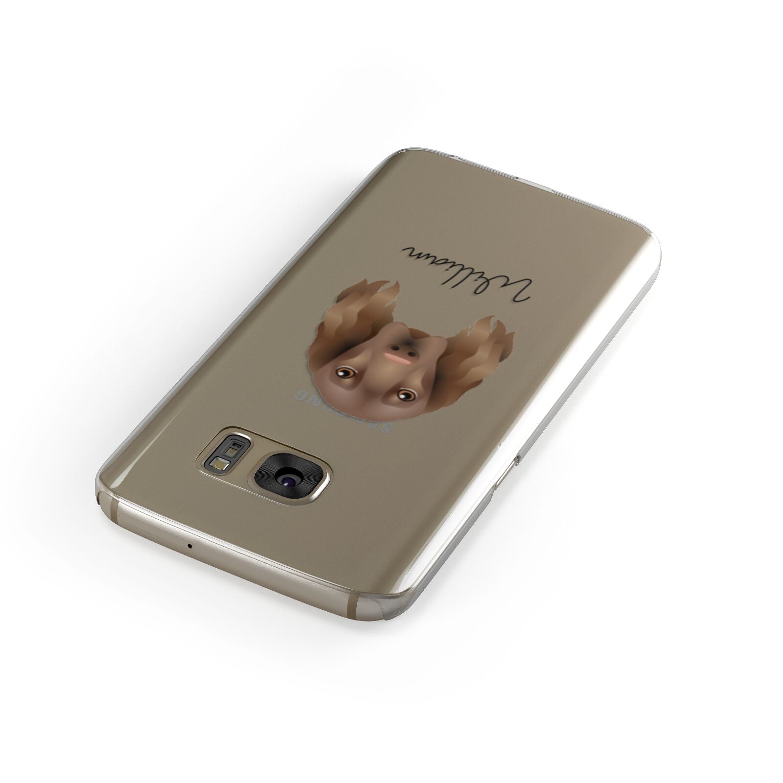 Field Spaniel Personalised Samsung Galaxy Case Front Close Up