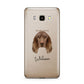 Field Spaniel Personalised Samsung Galaxy J7 2016 Case on gold phone