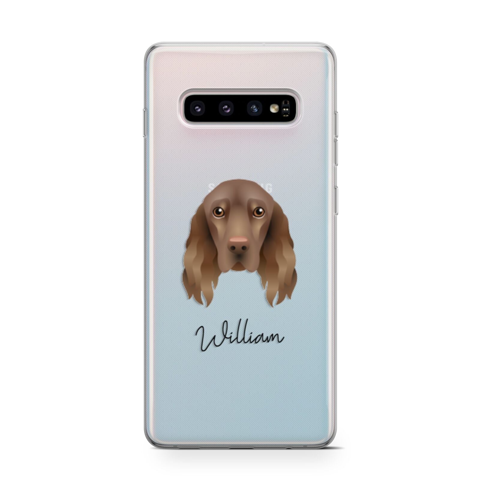 Field Spaniel Personalised Samsung Galaxy S10 Case