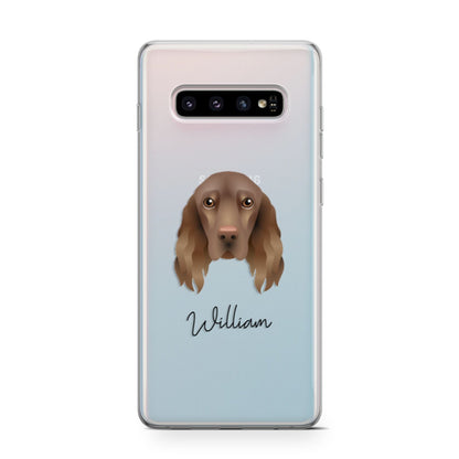 Field Spaniel Personalised Samsung Galaxy S10 Case