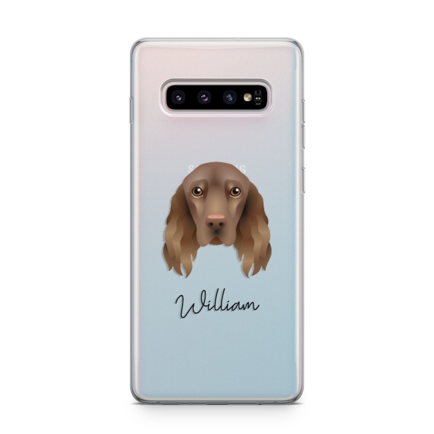 Field Spaniel Personalised Samsung Galaxy S10 Plus Case