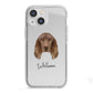 Field Spaniel Personalised iPhone 13 Mini TPU Impact Case with White Edges
