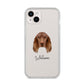 Field Spaniel Personalised iPhone 14 Plus Clear Tough Case Starlight