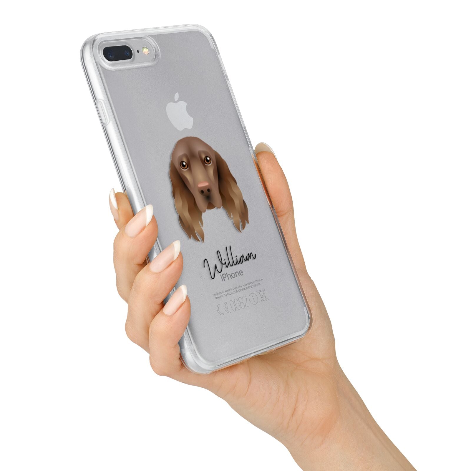 Field Spaniel Personalised iPhone 7 Plus Bumper Case on Silver iPhone Alternative Image